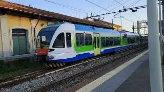 Treno a Monza Atr 115.006 + Atr 125.108 Suburbano S7 24767 da Milano Porta Garibaldi a Lecco