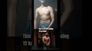 Muscle Gain Transformation #muscle #gym #workout