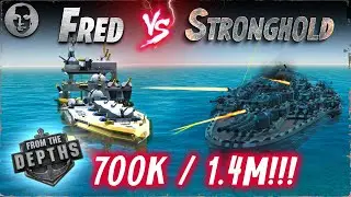 Ship Battle: AoG CC Fred (700K) VS. OW BB Stronghold (1.4M!) - From the Depths