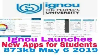 Ignou Launches new app for its Students,get all details all in one app 2019