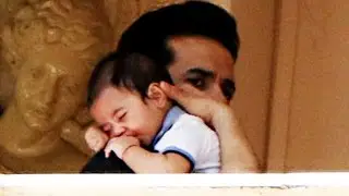 Tusshar Kapoor SPOTTED With Son Lakkshya On Ganesh Chaturthi