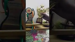 Chartered studies Trophy on clearing CA Intermediate .