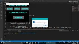 Stone, Paper, Scissor game in python. Using Tkinter. -DIY In PC