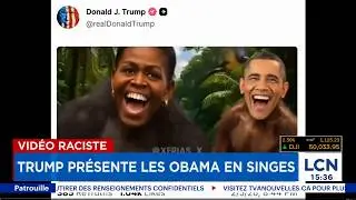 Vid&eacute;o raciste: Trump pr&eacute;sente les Obama en singes