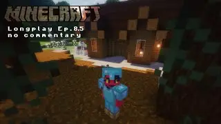 Minecraft Relaxing Longplay  - Taiga Village Ep 8.5 | Spruce Cabin & Zombie Spawner | No Commentary