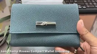 LONGCHAMP Roseau Compact Wallet-Unboxing and Brief Overview
