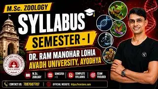 M.Sc. ZOOLOGY, Syllabus, SEMESTER - I,  DR. RAM MANOHAR LOHIA AVADH UNIVERSITY, AYODHYA (2025)