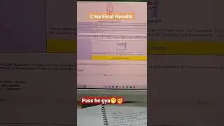 CMA Final Result reaction in Office | Passed CMA Final | Sara office aa gya party mangne 🥹😁😁🥳 #cma