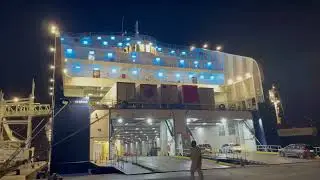 Boarding Grimaldi Lines Ferry from Barcelona to Porto Torres