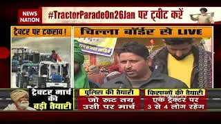 Tractor March : Exclusive coverage from Chilla border ahead of tractor march | News Nation