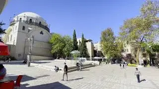 Прогулка по Иерусалиму, Площадь синагоги Хурва, Видео снято с одной точки.