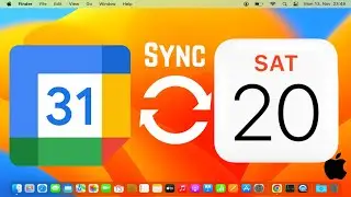 Как синхронизировать Google Calendar с Apple Calendar на Mac | Настройка Google Calendar в Calend...