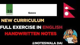 Class 10 Science Chapter 16: Gases | Exercise Solution English 2081