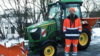 Die Wegbereiter - powered by matev! Winterdienst in Wilhelmsdorf 🚜 #winterdienst ##kommunaltechnik