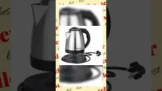 Bajaj KTX 1.5 Litre DLX Electric Kettle |1350W Kettle with Stainless Steel Body | Cordless Operat...