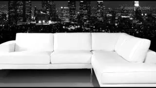 Mirage   Made in Italy Modern White Leather Sectional Sofa by Dima Salotti