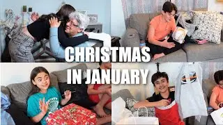 GRANDMA BRINGS CHRISTMAS IN JANUARY | OPENING CHRISTMAS PRESENTS FROM GRANDMA
