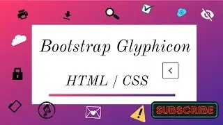 Adding Glyphicons in Bootstrap Tutorial For Beginners part9 - in Tamilதமிழ்