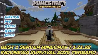 TOP 1 SERVER MINECRAFT 1.21.92 INDONESIA 2025 TERBAIK - MINECRAFT PE SERVER