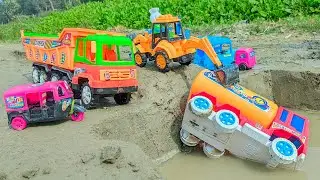 Toy Truck Rescue Mission in Mud 🚜🚛💦