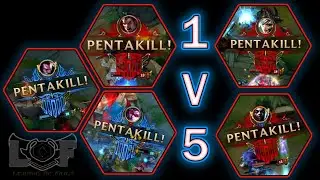 1v5 Pentakill Montage 2016 #1 (ft. Darius, Vayne, Yasuo, Riven, Ekko...)  | League of Legends #1v5