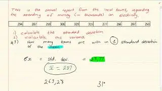 Grade 11: Statistics :  Standard deviation and variance