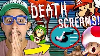 TOP FIVE WEIRD DEATH SCREAMS in RETRO VIDEO GAMES! VIDEO GAME FUNNY SCREAMS!