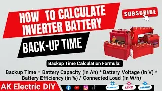 How to Calculate Inverter Battery Backup Time