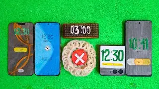 iPhone 16 promax + Xiaomi 15T + shrimp crisp + Brush + Moto Razr 50U + Pixel 9 pro xl Alarm clock