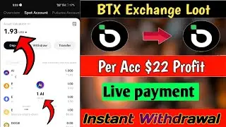 BTX Exchange Offer | Instant Claim 2$ + 20$ Ai token | new wallet offer today | instant payment