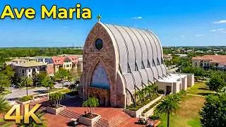 The Parish Of Ave Maria.  Ave Maria Florida. Living In Ave Maria Florida  [4K]