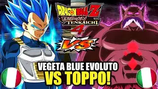 VEGETA BLUE EVOLUTO vs TOPPO HAKAISHIN in Budokai Tenkaichi 4 - DBZ Budokai Tenkaichi 3 #17 ITA