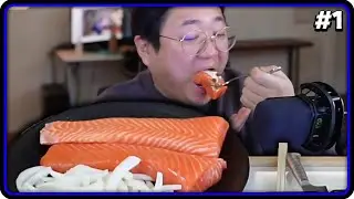 신사력 100% 통연어 먹방 (24.01.13-1)