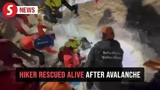 Hiker buried under snow pulled out alive after Italy avalanche
