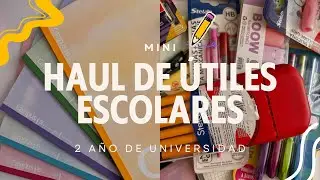 °❀⋆.ೃ࿔*:･Haul de útiles escolares📚°❀⋆.ೃ࿔*:･ 2 año de universidad♡