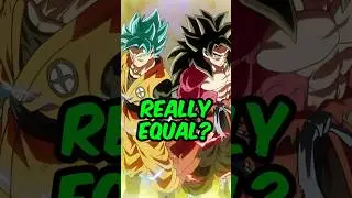 Are SSB and SSJ4 Equal in Power..! #goku #vegeta #dbs #dbz #anime