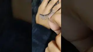 how to apply fack eyelash 👁️❣️#eyeliner #eyemakeup #tutorial @123Snehachoudhary