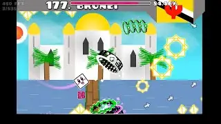 [200 Extremes] geography dash by mwzn (extreme demon) - Geometry Dash