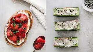 ad | Balsamic Strawberry Toast and Cucumber Boats Recipe