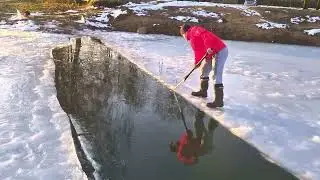 Iceswim pool making 17 December 2023 Jelgavas Roņi winter swimming club