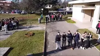 Panoramica drone Scuola Secondaria di primo grado di Valmorea - Open day a.s. 22/23
