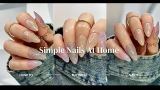 Simple Dip Powder Nails At Home | Trying NEW AzureBeauty Dip Powders & Low Odor Dip Liquids Tutorial