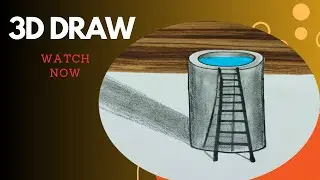This 3D Well Drawing Looks REAL 😱 | Easy Optical Illusion Pencil Art