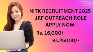 JRF (5Nos.),Outreach Manager(01) in the Virtual Lab Phase-III project.@NITK-Surathkal NITK-CSD_AJ