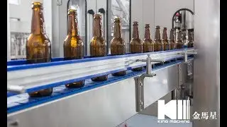 Automatic Beer Glass Bottle Washing Filling Capping Machine