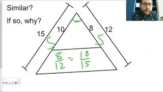 Proving Overlapping Similar Triangles