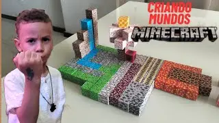 Criando mundos com blocos magn&eacute;ticos da Minecraft.