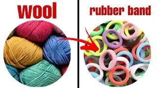 Rubber Band Made From Wool||DiyJet