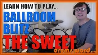 ★ Ballroom Blitz (The Sweet) ★ Drum Lesson PREVIEW | How To Play Song (Mick Tucker)