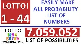 USA Lotto Draw numbers combination